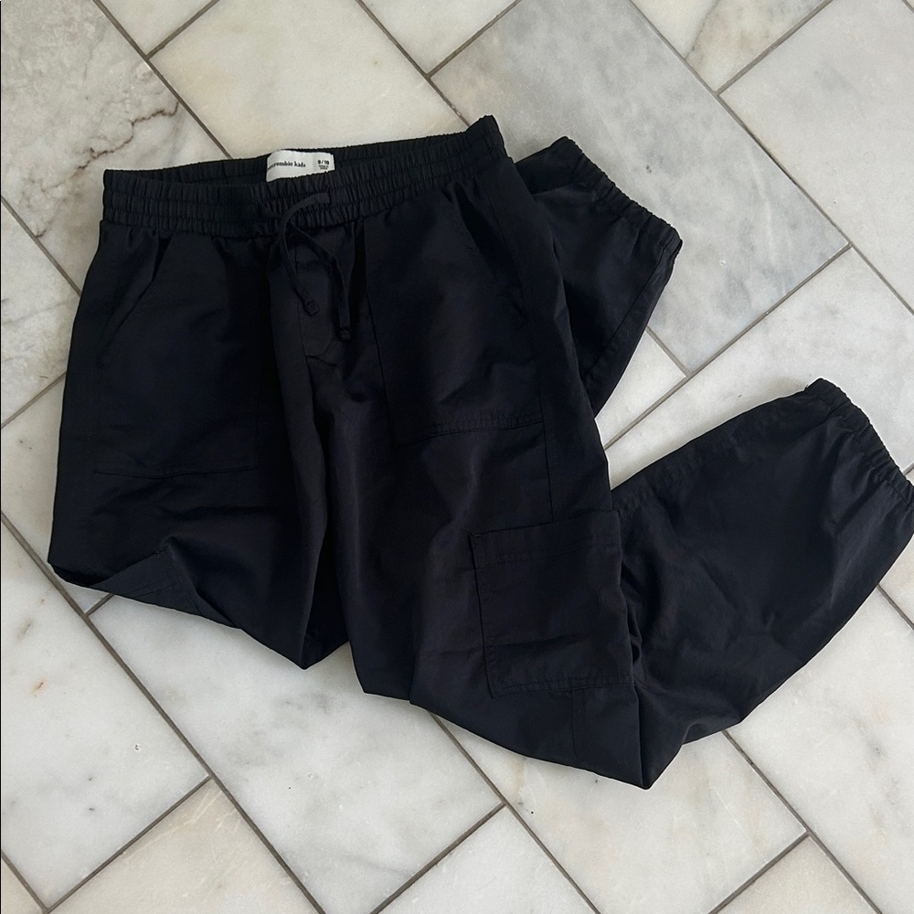 Abercrombie Kids Black Cargo Pants